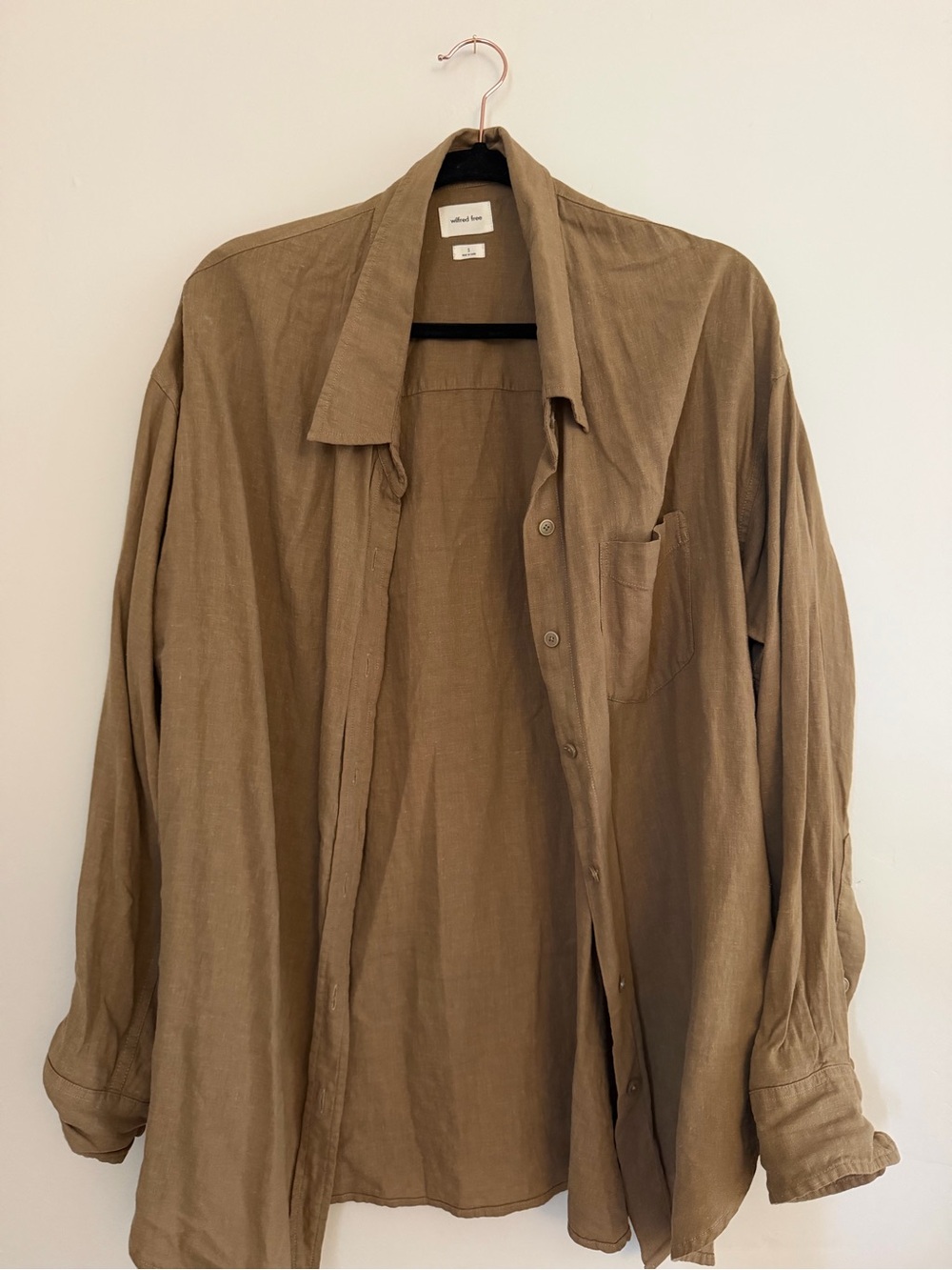 Aritzia Wilfred Free Linen Shirt